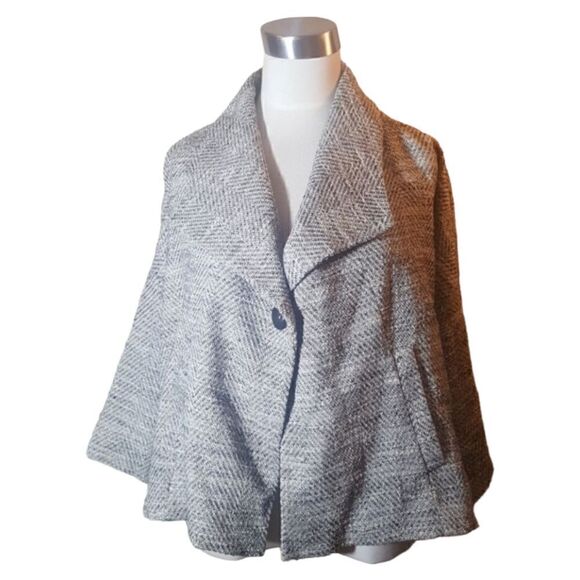 EILEEN FISHER Crop Jacket - Size Petite Medium - Picture 1 of 4